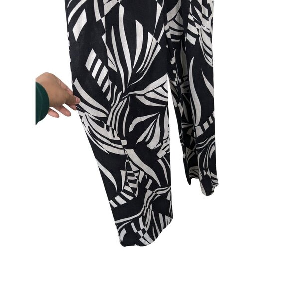 TAHARI Linen Blend Belted Jumpsuit Comfort Relaxed Leisure 4 NEW - Picture 6 of 13